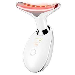 315zkU13fL._SY300_SX300_ Neck Face Massager Face Sculpting Tool 3 Colour Modes and Vibration for Facial Massager for Double Chin