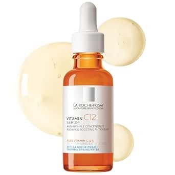 31GE-JFY4-L._SY445_SX342_QL70_ML2_ La Roche-Posay Pure 12% Vitamin C Serum For Face With Hyaluronic Acid & Salicylic Acid, Hydrating Face Serum, Boost Radiance & Reduce Wrinkles, 2 Formulas for Normal or Oily Skin Control