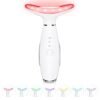 7 Color Neck Face Massager - Facial Massager Tool for Skin Care at Home, Vibrating Face Massager with Thermals, Galvanic Machines White