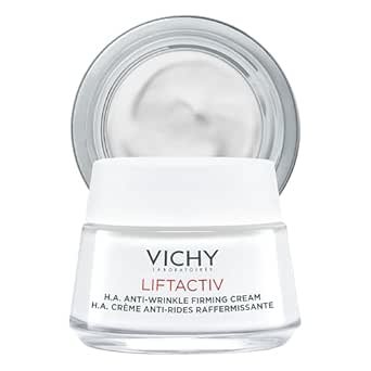 Vichy LiftActiv H.A. Anti-Wrinkle Firming Cream, Anti Aging Face Cream With Vitamin C & Hyaluronic Acid, Smoothing & Firming For Wrinkles, Visibly Plumps Skin & Improves Radiance