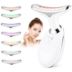 413feQlYSFL._SX300_SY300_QL70_ML2_ Neck Massager, 7-in-1 Multifunctional Facial Massager, Face Sculpting Tool for Skin Care, At-Home Face Tool with Vibration and Thermal, White