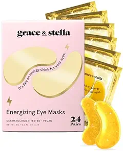 41UhpYOwtPL._SX300_SY300_QL70_FMwebp_ grace & stella Award Winning Under Eye Mask - Travel Essentials - Birthday Gifts for Women - Gel Eye Patches for Dark Circles, Puffy Eyes, Wrinkles, Undereye Bags - Vegan - Self Care (24 Pairs, Gold)