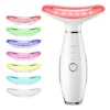 41jtdWEW9bL._SX300_SY300_QL70_FMwebp_ 7 Color Neck Face Massager Tool, Facial Massager for Skin Care at Home, Face Sculpting Tool with Thermals, Vibration (White)