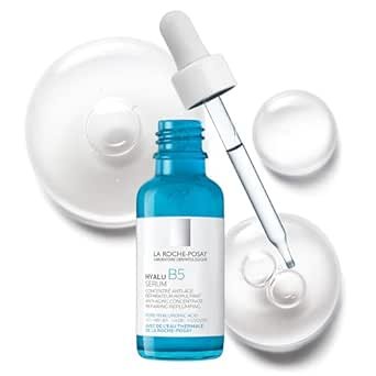 La Roche-Posay Hyalu B5 Pure Hyaluronic Acid Serum for Face, Vitamin B5 + Hyaluronic Acid + Madecassoside, Hydrating Serum Visibly Plumps Skin, Sensitive Skin Safe, Anti Aging, Oil-Free