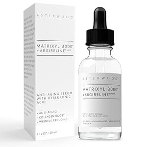 41uxYNipdL._SY300_SX300_ Asterwood Matrixyl 3000 + Argireline Serum with Hyaluronic Acid - Anti-Aging, Wrinkle Reducing, Collagen Boosting - Fragrance-Free - 1 Fl Oz