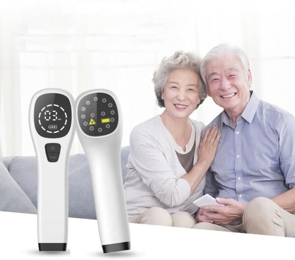 Cold Laser Human/Vet Device with LED Display Targets Joint and Muscles for Infrared Light(2x808nm +12X650nm)
