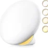 MediAcous Light Therapy Lamp, UV-Free 10000Lux Therapy Light, Sunlight Lamp with 4 Brightness Levels & Color Temperature & Timer, Daylight Lamp with Memory Function, Touch Control & Compact Size