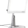 Carex Day-Light Classic Plus Sunlight Therapy Lamp - 10000 LUX Therapy Lamp at 12 Inches, LED Bright White Light with Adjustable Height and Brightness Levels for Mood, White