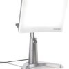 Carex Day-Light Classic Plus Sunlight Therapy Lamp - 10000 LUX Therapy Lamp at 12 Inches, LED Bright White Light with Adjustable Height and Brightness Levels for Mood, White
