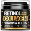Retinol Face Cream – Natural Anti-Wrinkle Cream – Anti-Aging Facial Moisturizer with Collagen & Hyaluronic Acid - Hydrate, Renew and Protect Your Skin 1.7oz