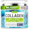 Collagen Cream for Face with Retinol & Hyaluronic Acid - Face Moisturizer for Women & Men - Skin Tightening & Firming - Anti Aging Daily Face Moisturizer in an Airless Pump - Intense Hydration - 1.7oz