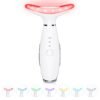 51wY5ekHXNL._SL1500_ 7 Color Neck Face Massager - Facial Massager Tool for Skin Care at Home, Vibrating Face Massager with Thermals, Galvanic Machines White