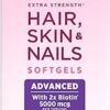 61IkMUgpBWL.__AC_SX300_SY300_QL70_ML2_ Nature's Bounty Advanced Hair, Skin & Nails, Argan-Infused Vitamin Supplement with Biotin and Hyaluronic Acid, 150 Rapid Release Softgels, 50 Total Servings