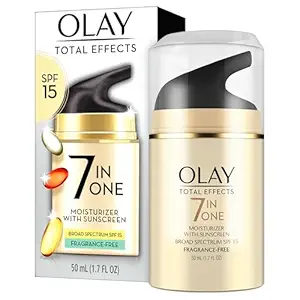 61N1RkWgd6L._SX300_SY300_QL70_FMwebp_ OLAY Total Effects 7-in-1 Anti-Aging Face Moisturizer with SPF 15, Fragrance-Free 1.7 oz