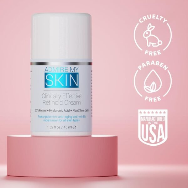 Version 1.0.0 Admire My Skin Potent Retinoid Cream - Anti Aging Retinol Cream Moisturizer to Help Clear Acne Prone Skin, Eliminate Wrinkles and Provide You With That Healthy Youthful Glow