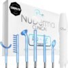 NuDerma Clinical Skin Therapy Wand - Portable Skin Therapy Machine w 6 Fusion Neon + Argon Wands – Anti Aging - Clarifying - Skin Tightening & Radiance - Wrinkle Reducing