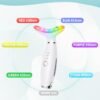 61TZRriMaL._SL1500_ 7 Color Neck Face Massager - Facial Massager Tool for Skin Care at Home, Vibrating Face Massager with Thermals, Galvanic Machines White