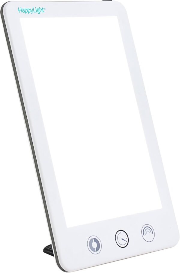 61bCcyWlyL._AC_SL1500_ Verilux HappyLight Touch Plus - Light Therapy Lamp with 10,000 Lux, UV-Free, LED Bright White Light with Adjustable Brightness, Color, Countdown Timer, & Detachable Stand - Boost Mood, Sleep, & Focus