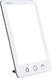 61bCcyWlyL._AC_SY300_SX300_ Verilux HappyLight Touch Plus - Light Therapy Lamp with 10,000 Lux, UV-Free, LED Bright White Light with Adjustable Brightness, Color, Countdown Timer, & Detachable Stand - Boost Mood, Sleep, & Focus