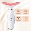Neck Face Massager, Portable Facial Massager, 3 Modes Face Sculpting Tool, Face Massager Tool for Skin Care, (White)