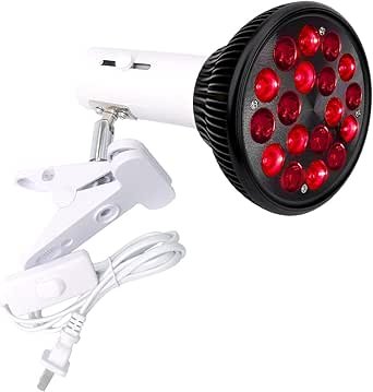 Red Light Therapy Lamp-54W 18 LED Infrared Light Therapy Device with Adjustable Lamp Holder, 660nm Red and 850nm Near Infrared for Face Body