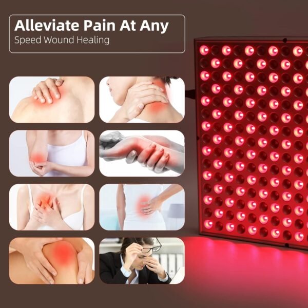 LED Red Light Therapy Device - 45W LED Panel Deep 660nm & 850nm Light Combo for Skin Beauty, Muscle & Joint Pain Relief