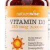 7162k36ybFL._AC_SL1500_ NatureWise Vitamin D3 5000iu (125 mcg) 1 Year Supply for Immune Support, Healthy Muscle Function, and Bone Health - Non-GMO, Gluten Free in Organic Extra Virgin Olive Oil, (Mini Softgel), 360 Count