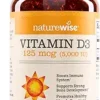 NatureWise Vitamin D3 5000iu (125 mcg) 1 Year Supply for Immune Support, Healthy Muscle Function, and Bone Health - Non-GMO, Gluten Free in Organic Extra Virgin Olive Oil, (Mini Softgel), 360 Count