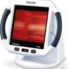 Beurer IL50 Infrared Heat Lamp Heated Red Light Therapy Lamp for Body, Face, Sinuses, & Skin - Effective Muscle Pain & Cold Relief Treatment by Improving Blood Circulation