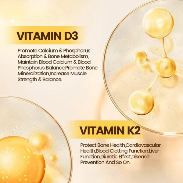 Vitamin D3 K2 10000 IU with MK7-300 Virgin Coconut Oil Softgels, 2 in 1 Vitamins D & K Complex | Vitamina D3 con K2 | Supports Calcium Absorption, Bone, Immune, & Heart Health – Easy to Swallow