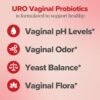 O Positiv URO Vaginal Probiotics for Women pH Balance with Prebiotics & Lactobacillus Probiotic Blend - Vaginal Health Supplement - Promote Healthy Vaginal Odor & Vaginal Flora, 60 Count (Pack of 1)