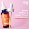71BFhXemMHL._SL1500_ SeoulCeuticals Korean Skin Care 20% Vitamin C Hyaluronic Acid Serum + CE Ferulic Acid - Potent Anti Aging, Anti Wrinkle Korean Beauty 1oz