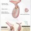 7-in-1 Deplux Face Neck Massager for Daily Skin Care Routine, Portable Facial Massager, Skin Care Tool, Rose Gold