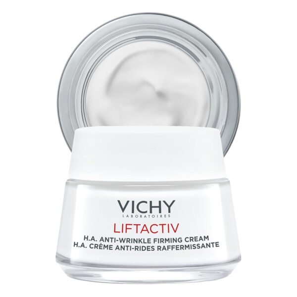 Vichy LiftActiv H.A. Anti-Wrinkle Firming Cream, Anti Aging Face Cream With Vitamin C & Hyaluronic Acid, Smoothing & Firming For Wrinkles, Visibly Plumps Skin & Improves Radiance
