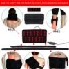 Red & Infrared Light Therapy Belt for Pain Relief Flexible Wearable Wrap Deep Therapy Pad with Timer for Back Shoulder Joints Muscle Pain Relief