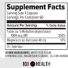 71E7z9qaOL._AC_SL1500_ 10X Health 5-MTHF Methylfolate - Methylated Folate & Magnesium for Brain, Heart Health, DNA & Neurotransmitter Synthesis - Bioavailable Methyl Folate Supplement - Methylfolate Supplement 60 Capsules