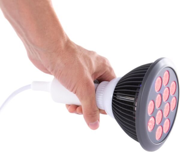 Hooga Red Light Therapy, 660nm 850nm, 12 Dual Chip LEDs, Portable and Targeted High Irradiance for Skin, Pain Relief, Anti-Aging, Muscle Recovery, Sleep - Power Cord & Base Included, HG24