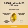 71GaTRwKcL._AC_SL1500_ NatureWise Vitamin D3 5000iu (125 mcg) 1 Year Supply for Immune Support, Healthy Muscle Function, and Bone Health - Non-GMO, Gluten Free in Organic Extra Virgin Olive Oil, (Mini Softgel), 360 Count