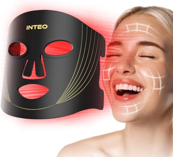 71I9Jk5E24L._AC_SL1500_ Red Light Therapy for Face, 3 Modes Portable Led Face Mask Light Therapy with Remote, Near-Infrared 850 Red Light Mask with Timing Function, Led Light Therapy at Home 180 LED Beads