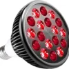 wolezek Red Light Therapy Bulb, 18 LEDs Red Light for Body and Face with 660nm and 850nm Near-Infrared Combo Wavelength, Infrared Light Therapy Lamp Device for Skin Care Pain Relief (Only Bulb)