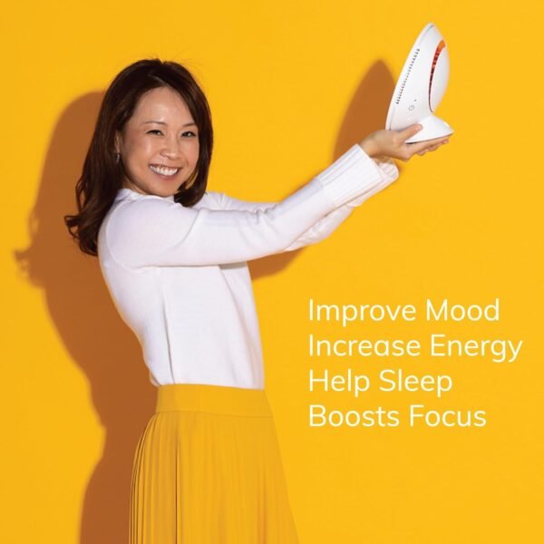 Circadian Optics Lumos 2.0 Light Therapy Lamp | As Seen On Shark Tank | 10,000 Lux Full Spectrum UV-Free Light | Boost Mood, Improve Sleep, Increase Energy & Enhance Focus (Glossy White)