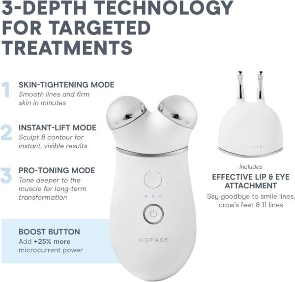 71LZAQaFAyL._AC_SL1500_ NuFACE TRINITY+ Effective Lip & Eye Attachment for Microcurrent Facial Device - FDA Cleared At Home Eye Lift & Smile Lines Treatment to Tighten & Tone Hard-to-Reach Areas Around Mouth and Eyes