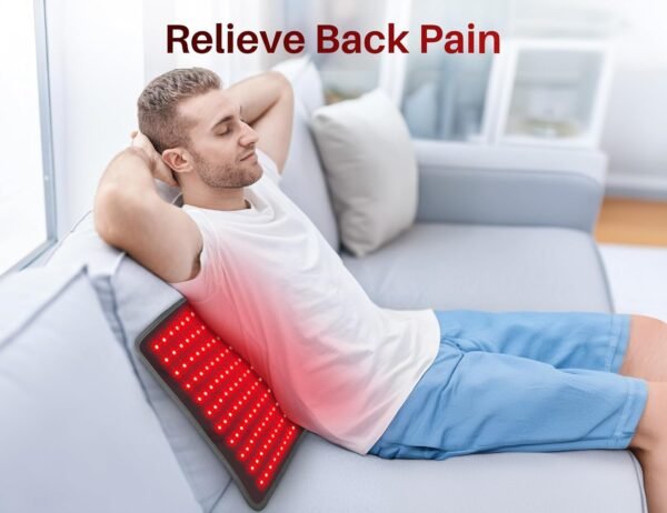 71QBqzJMOYL._AC_SL1500_ Comfytemp Large 24" x 12" Red Light Therapy for Body, Infrared Light Therapy Pad, Red Light Therapy Wrap for Back Muscle Pain Relief, 4 Mode & 3 Strength