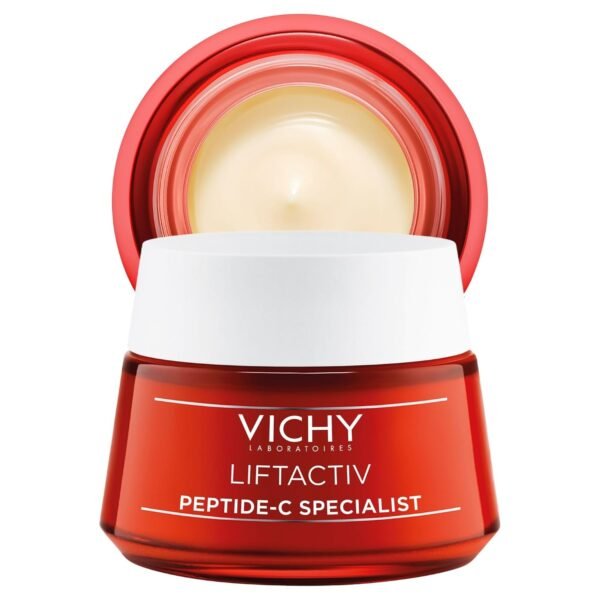 VICHY LiftActiv Peptide-C Anti Aging Moisturizer, Vitamin C Face Cream with Peptides, Anti Aging Wrinkle Cream, Skin Brightening, Paraben Free, 1.69 Fl Oz