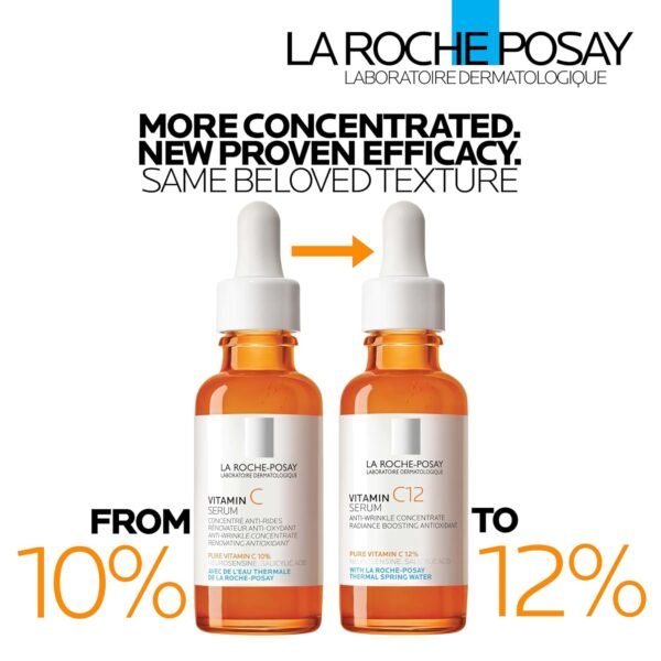 71Xa8RMrOKL._SL1500_ La Roche-Posay Pure 12% Vitamin C Serum For Face With Hyaluronic Acid & Salicylic Acid, Hydrating Face Serum, Boost Radiance & Reduce Wrinkles, 2 Formulas for Normal or Oily Skin Control