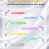 71YfJpelMtL._SL1500_ Light Based Multifunctional Facial Massager, 7 Color Portable Face Massager Tool for Skin Care, Glossy White