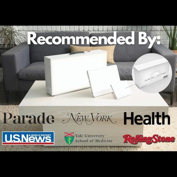 71ecBnBcHZL._AC_SL1500_ Alaska Northern Lights Aurora LightPad™ Mini - Premium 10,000-25,000 LUX Light Therapy Lamp, Boost Energy & Better Sleep, 180 LEDs, 3 Levels, 7 Yr Warranty, 120k Sold!, Lasts 20+ Yrs