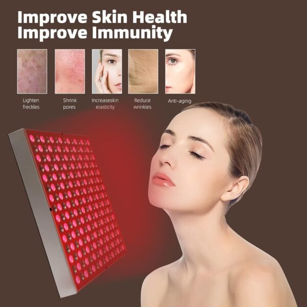 LED Red Light Therapy Device - 45W LED Panel Deep 660nm & 850nm Light Combo for Skin Beauty, Muscle & Joint Pain Relief