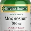 Nature's Bounty Magnesium Supplements - Magnesium 500 Mg Tablets for Bone & Muscle Health, 200 Count (Pack of 1)