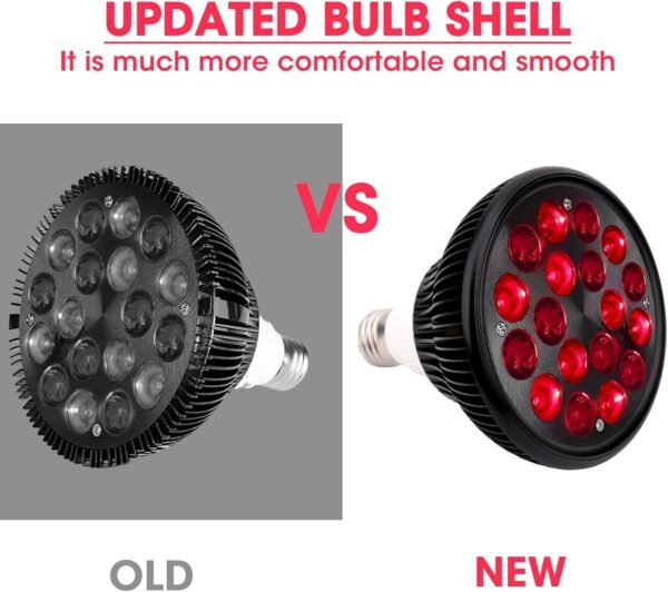 Red Light Therapy Lamp-54W 18 LED Infrared Light Therapy Device with Adjustable Lamp Holder, 660nm Red and 850nm Near Infrared for Face Body